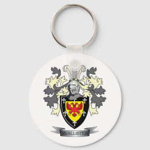 McAllister Family Crest Coat of Arms Key Ring