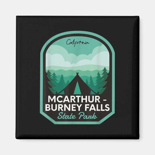 Mcarthur Burney Falls State Park Ca Camping  Magnet (Front)