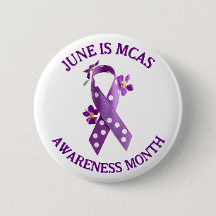 MCAS Mast Cell Activation Syndrome Awareness 6 Cm Round Badge