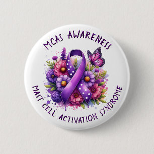 MCAS Mast Cell Activation Syndrome Awareness 6 Cm Round Badge