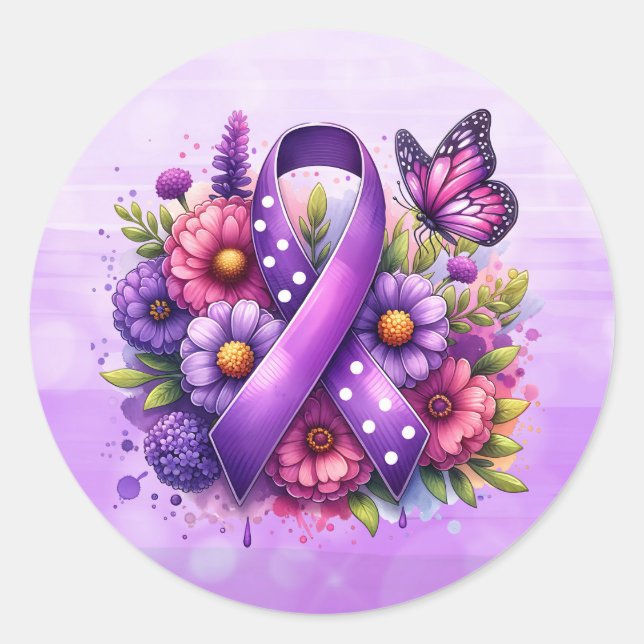 MCAS Mast Cell Activation Syndrome Awareness  Classic Round Sticker (Front)