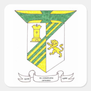 McAuley High School Coat of Arms Square Sticker