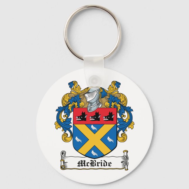 McBride Family Crest Key Ring (Front)