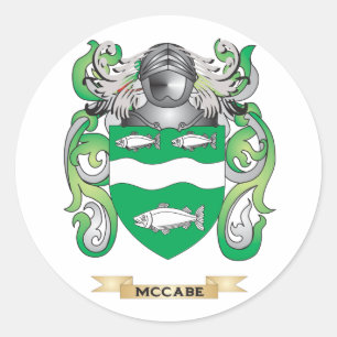 McCabe Coat of Arms (Family Crest) Classic Round Sticker
