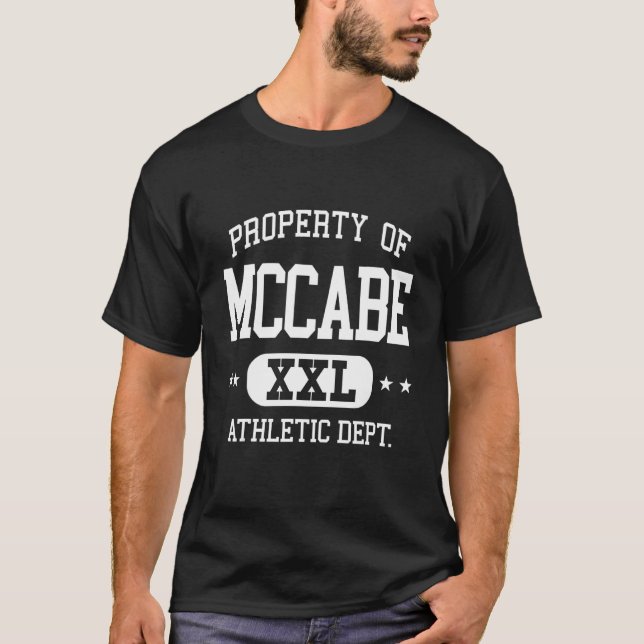 McCabe Retro Athletic Property Dept T-Shirt (Front)
