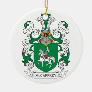 McCaffrey Coat of Arms Ceramic Ornament