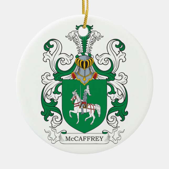 McCaffrey Coat of Arms Ceramic Ornament (Front)