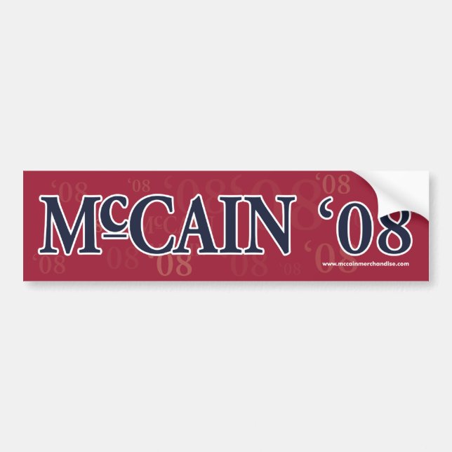 McCain 08 Bumper Sticker (Front)