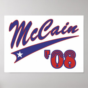 McCain 08 Swoosh Poster