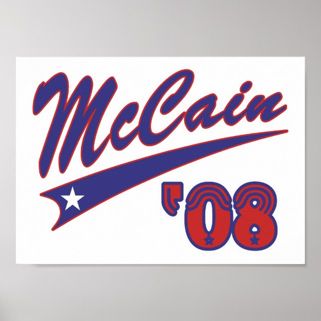 McCain 08 Swoosh Poster (Front)