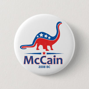 McCain, Brontosaurus 6 Cm Round Badge