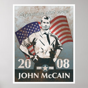 McCain Hero Vintage Poster