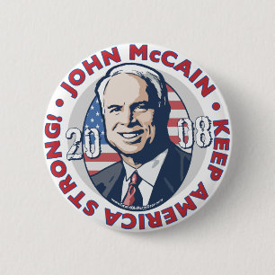 McCain Keep America Strong Button