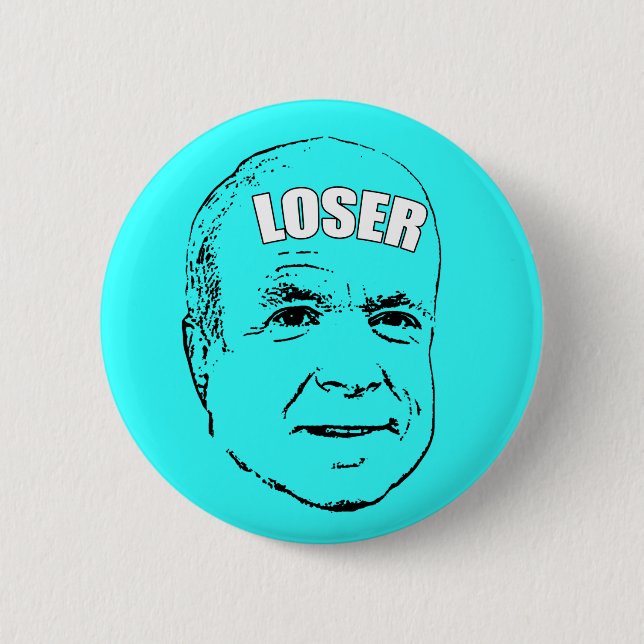 McCain Lost! 6 Cm Round Badge (Front)