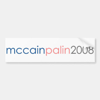 McCain Palin 2008 Bumper Sticker