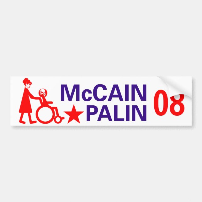 McCain Palin 2008 Bumper Sticker (Front)