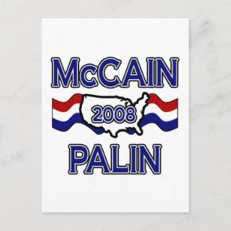 McCain Palin 2008 Postcard