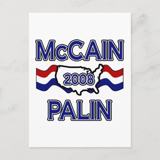 McCain Palin 2008 Postcard (Front)