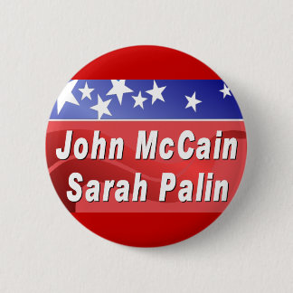 McCain / Palin 6 Cm Round Badge