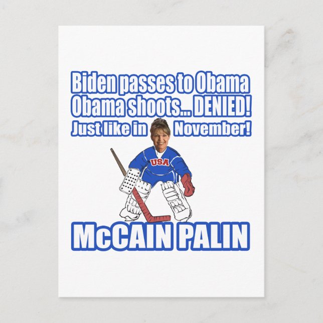 McCain Palin Denied Postcard (Front)