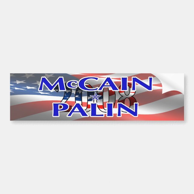 McCain Palin Premium Bumper Sticker (Front)