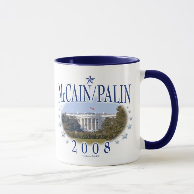 McCain Palin White House 2008 Mug (Right)