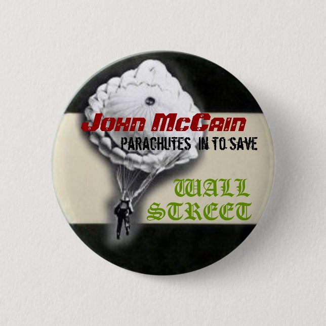 McCain Parachuting Button (Front)