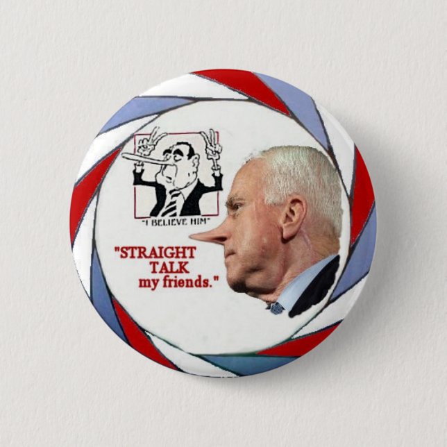 McCain Pinocchio Pin (Front)