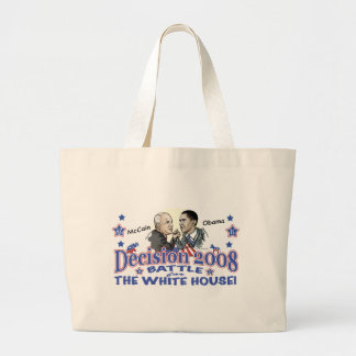 McCain vs Obama 2008 Large Tote Bag