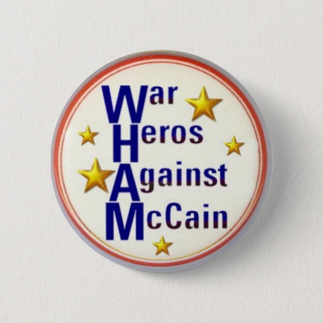 McCain War Heros Button (Front)