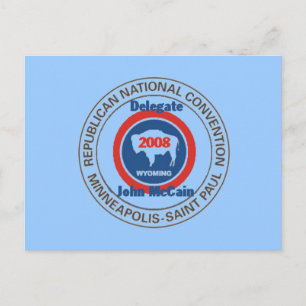 McCain WYOMING RNC Postcard