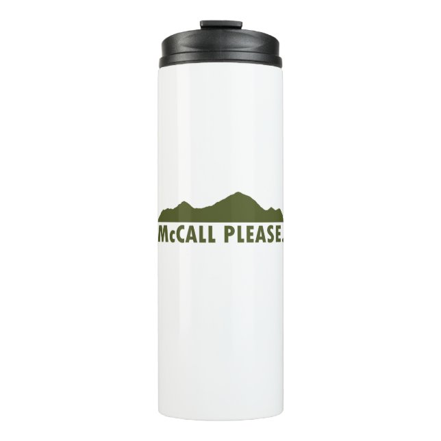 McCall Idaho Please Thermal Tumbler (Front)