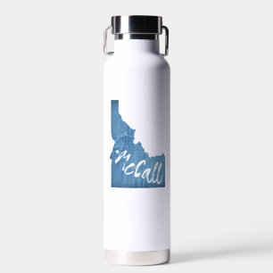 McCall Idaho Wood Grain Water Bottle