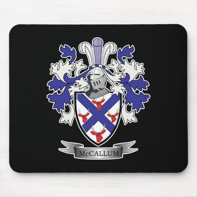 McCallum Family Crest Coat of Arms Mouse Pad (Front)