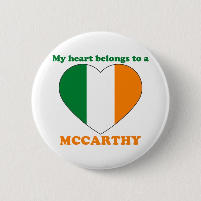Mccarthy 6 Cm Round Badge (Front)