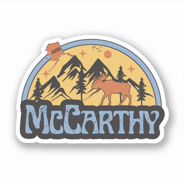 McCarthy, Alaska Sticker (Front)