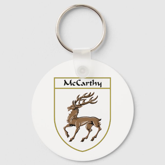 McCarthy Coat of Arms/Family Crest Key Ring (Front)