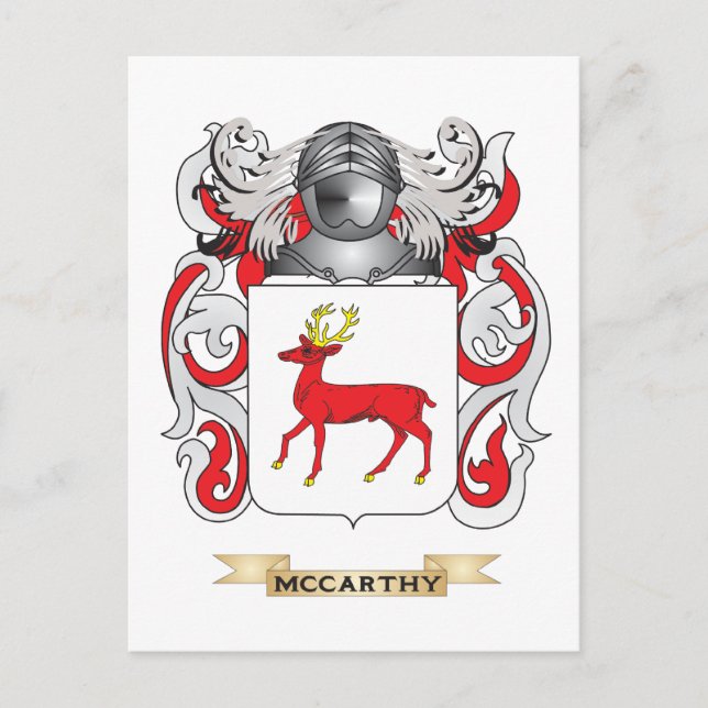 McCarthy Coat of Arms (Family Crest) Postcard (Front)