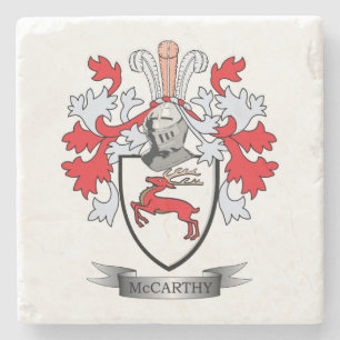 McCarthy Coat of Arms Stone Coaster