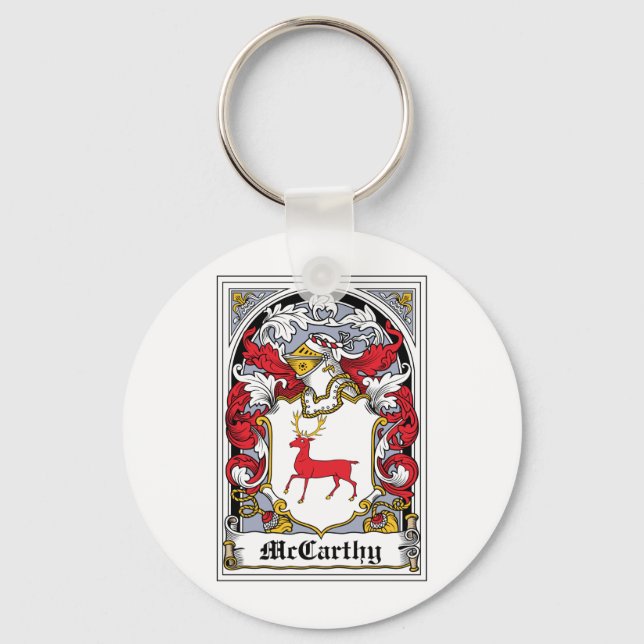 McCarthy Family Crest Key Ring (Front)