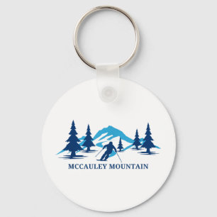 Mccauley mountain new york ski resort skiing skier key ring