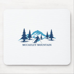 Mccauley Mountain New York Ski Resort Skiing Skier Mouse Pad