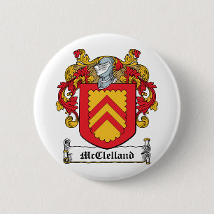 McClelland Family Crest 6 Cm Round Badge