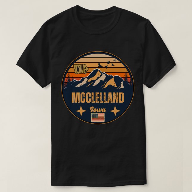 McClelland, Iowa T-Shirt (Design Front)