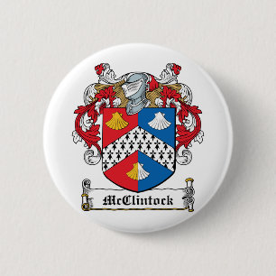 McClintock Family Crest 6 Cm Round Badge