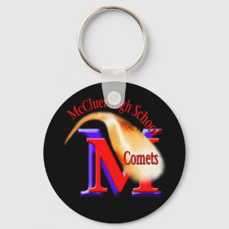 McCluer High School Comet Keychain with Text