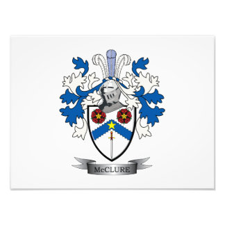McClure Family Crest Coat of Arms Photo Print