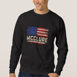 MCCLURE Last Name Shirt MCCLURE Name American Flag