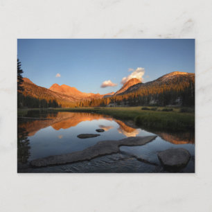 McClure Meadow Sunset Alpenglow - John Muir Trail Postcard