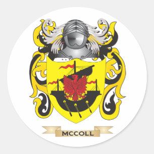 McColl Coat of Arms (Family Crest) Classic Round Sticker